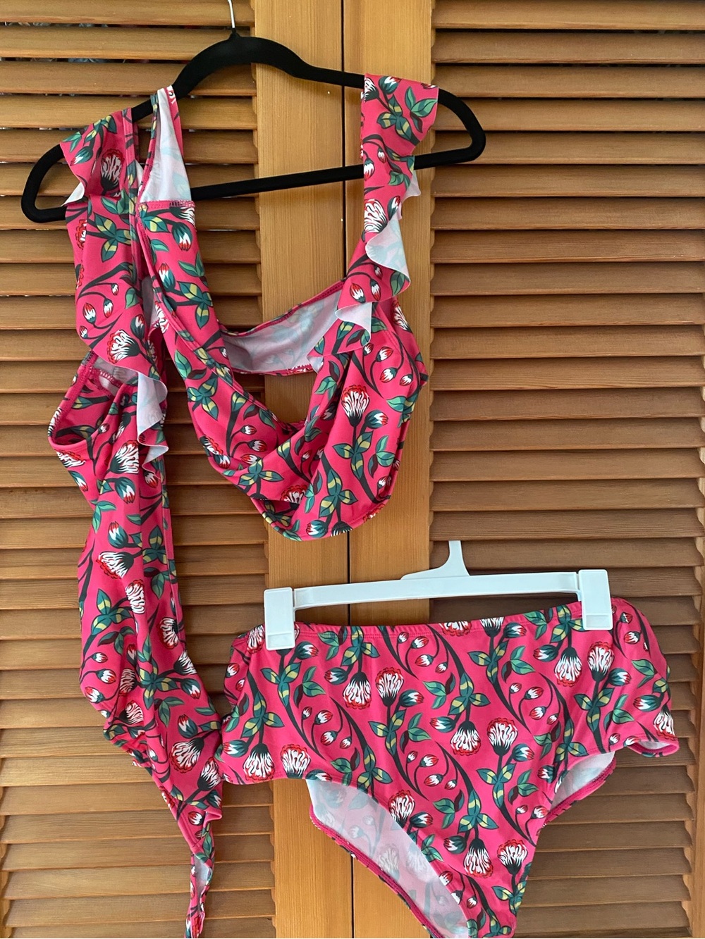 SHEIN Floral “Frida Kahlo” Wrap Around Two-Piece Bikini Set